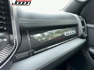 Paneles de tablero de copiloto laterales de pasajero de carbono para Dodge Ram 1500 TRX todoterreno 2020+ Foto 1 de 4