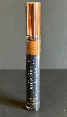 Bath & Body Works 午夜琥珀发光 0.23 盎司/7 毫升香水旅行喷雾密封 — 第 1/3 张图片
