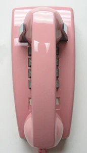 Teléfono de pared táctil Pink Western eléctrico 2554 - restauración completa - Imagen 1 de 1
