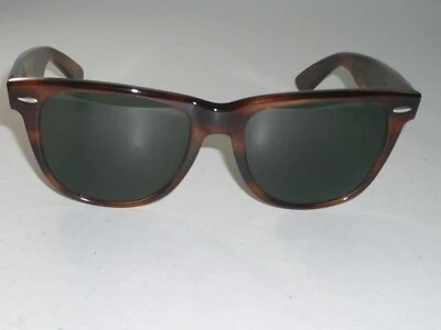 GAFAS DE SOL VINTAGE B&L RAY-BAN L1725 G15 CRISTAL UV BRILLANTE SIMULACIÓN TORT WAYFARER II. Foto 1 de 4