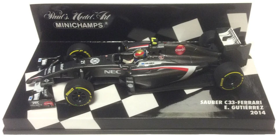 Minichamps Sauber C33 2014 - Esteban Gutiérrez 1/43 Scale - Image 1 of 1