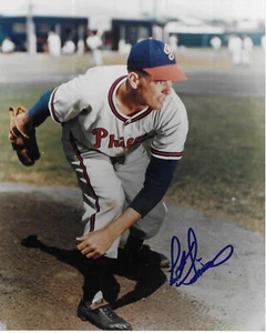CURT SIMMONS Autographed Signed 8 x 10 Baseball Photo Philadelphia Phillies COA - Picture 1 of 1