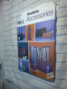 Simplicity 5601 Andrea Schewe Bags Bottle Carrier Totes 6 Styles Sewing Pattern - Picture 1 of 1