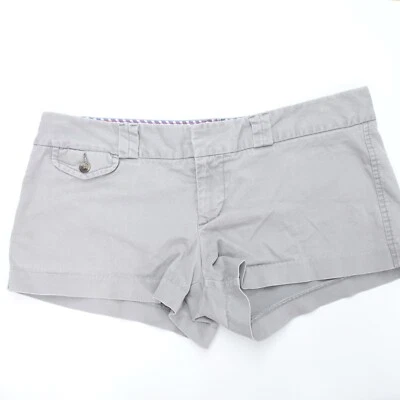 Pantalones Cortos Favoritos American Eagle Outfitters Para Mujer 40 Gris Algodón Elastizado Preppy Foto 1 de 4