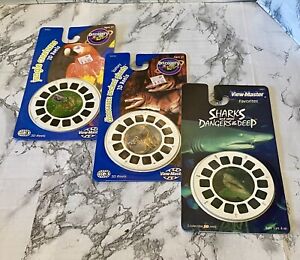 Vintage View-master Discovery Kids Jungle Creatures Dinosaurs Sharks Sealed
