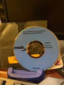 RARE AUTHENTIC & BRAND NEW Microsoft Office Release Candidate1 + SmartTag SDK CD - Picture 1 of 3