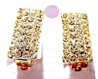 CLIP ON EARRINGS Clear CRYSTAL SPARKLERS Fashion Jewelry OBLONG Shaped NWT
