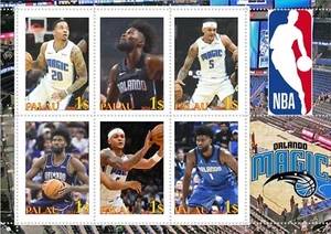 Stamp block NBA Orlando Magic Basketball Palau unpostal issue - Picture 1 of 1