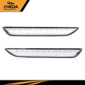Ajuste para Mustang 2015+ Lente Transparente LED Luz Marcadora Lateral Trasera Luz Reflectora Nuevo - Imagen 1 de 9