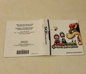 Mario and Luigi Bowser’s Inside Story DS Authentic Manual Instruction Booklet!! - Picture 1 of 4