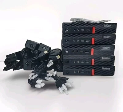 Lots of 5 Lenovo ThinkCentre M720q Intel Core i3 8100t  8GB  256GB SSD M2  - Image 1 of 4