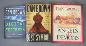 Dan Brown 3 Book Set Digital Fortress Paper - Angels & Demons, Lost Symbol Hard - Imagen 1 de 7