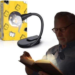 Rechargeable Book Light Reading Lights for Books in Bed Led Book Night Lamp 3 Co - Afbeelding 1 van 19