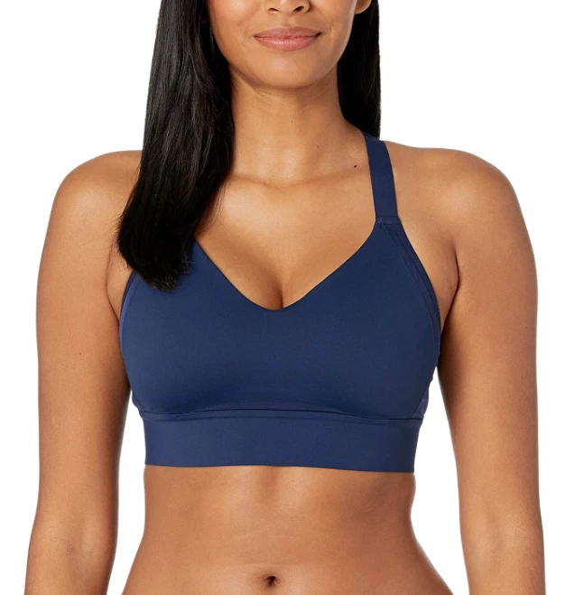 Brooks L33705 Womens Navy Drive Interlace Running Sports Bra Size 38DD/E