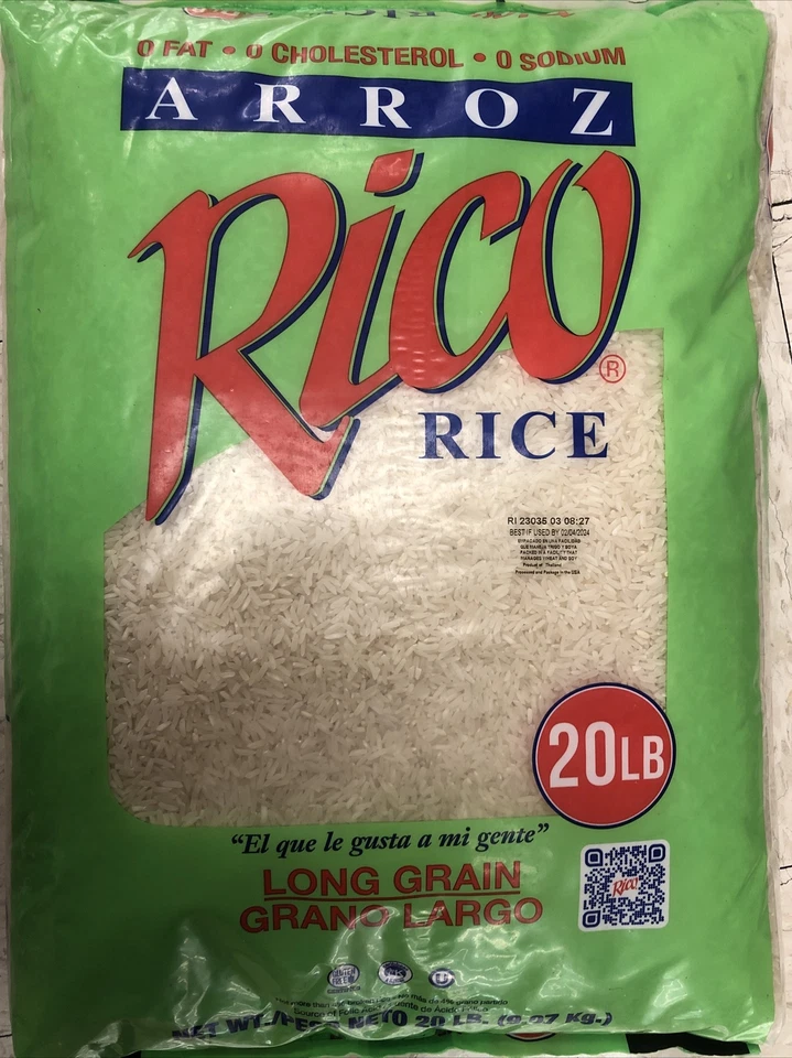 Arroz Rico Long Grain Rice 20lbs