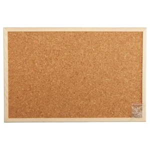 Cork Board 300 x 450mm Wooden Framed Pins For Messages & Notice Hanging Board - Picture 1 of 2