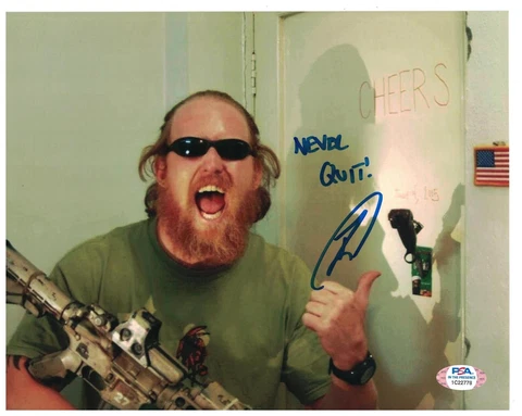 Robert O'Neill Signed Autographed 8x10 Photo Navy Seal Bin Laden PSA COA A Cover
