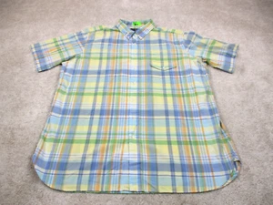 Camisa Ralph Lauren Hombres XLT Alta Azul A Cuadros Playa Sarga Preppy Informal Abotonada - Imagen 1 de 9