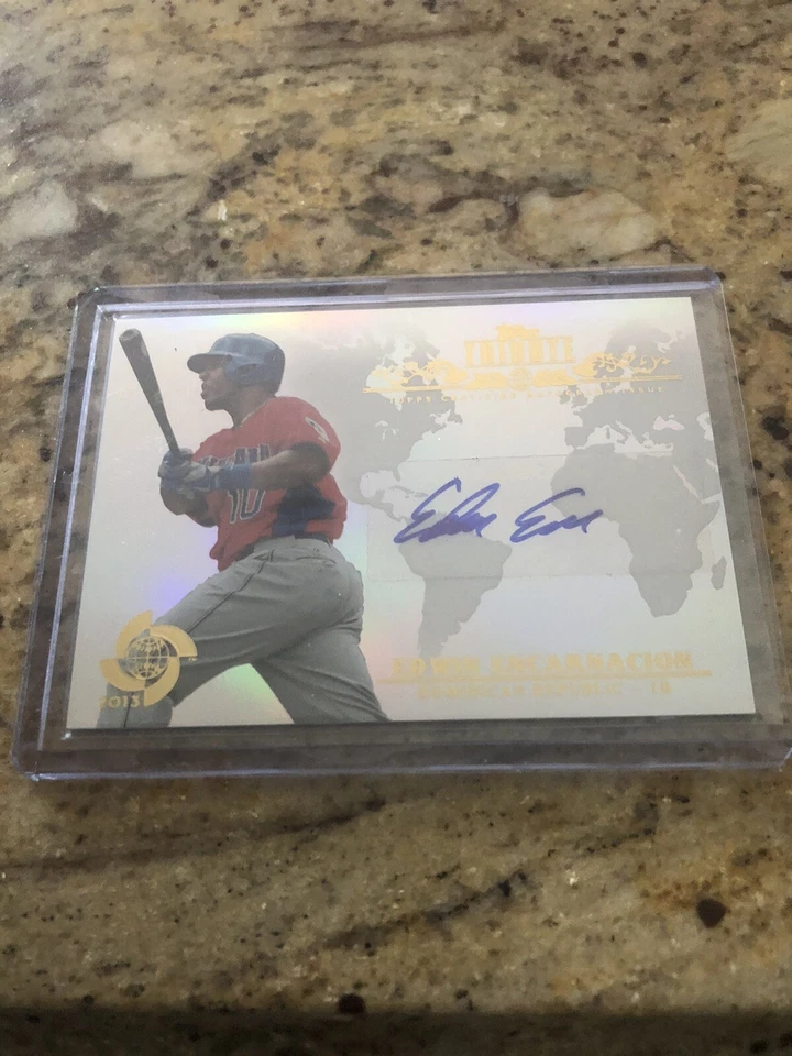 2013 TOPPS TRIBUTE EDWIN ENCARNACION AUTO AUTOGRAPH - Image 1 of 2