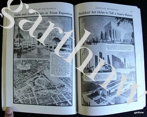 TEXAS 1936 CENTENNIAL EXPOSITION 1935 PRE-OPENING ARCHITECTURE ARTWORK PICTORIAL - Foto 1 di 1