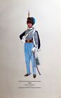 Vintage Militär Kavallerie Uniform Aufdruck 1815 Captain 18th Husaren
