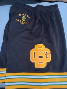 Pantalones Cortos Mitchell & Ness Green Bay Packers Throwback Team ID Malla Medianos Nuevos con Etiquetas $85 - Imagen 1 de 7