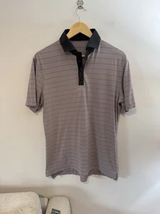 Lululemon Herren Kurzarm Poloshirt, lila/grau, Gr. Large - Bild 1 von 5