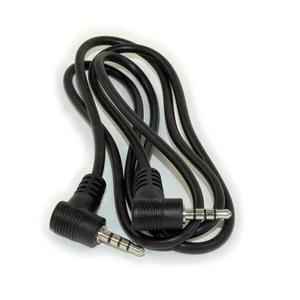 3ft 3.5mm 4 Conductor TRRS BOTH ANGLED Mini +Mic / Video M/M Cable - Picture 1 of 3