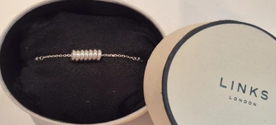 Links of London sterling silver sweetie ring bracelet new & boxed - Image 1 of 4