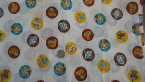 PUNTI CLOWN CIRCO tessuto misto cotone vintage larghezza 1 immo/45" - Foto 1 di 3