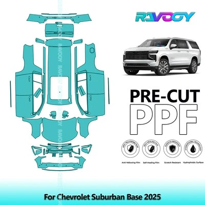 Película de protección de pintura precortada PPF para Chevrolet Suburban Base 2025 Foto 1 de 4