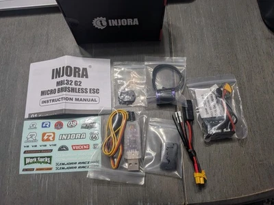 INJORA MBL32 G2 Brushless ESC & 1721 Purple Viper Outrunner Motor - Image 1 of 4