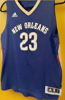 NBA New Orleans Pelicans💙 Anthony Davis Adidas Jersey Youth Boys L Blue 23 - Image 1 of 4