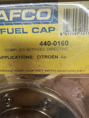 Citroen AX Locking Fuel Cap Sports Type 87-97 New - Image 1 of 2