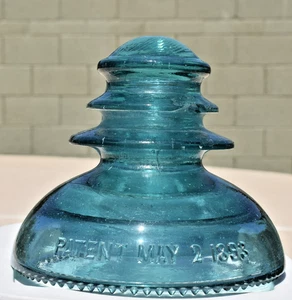 CD 283 HEMINGRAY NO. 1 PROVO STYLE GLASS INSULATOR - Picture 1 of 10