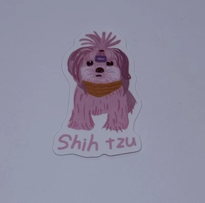 Shih Tzu Dog Sticker Cute Puppy Animal Art Decal Vinyl Novelty Souvenir Tc9 - Image 1 of 2