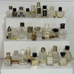 Vintage antike leere Mini Parfüm Flaschen Stopfen P'ORSAY Gallet CARNEGIE - Bild 1 von 5