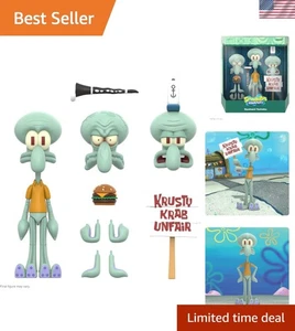 ULTIMATES! Squidward Figure - cartone animato 7" da collezione - Foto 1 di 9