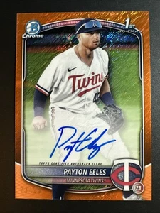 Bowman Baseball Payton Eeles 2025 naranja brillante automático/25 #CPA-PE gemelos - Imagen 1 de 2