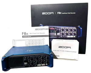 ZOOM F8n 8-Channel MultiTrack Field Recorder with Box, Manual and AC Adapter - Picture 1 of 9