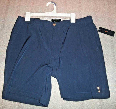Pantalones cortos de secado rápido Margaritaville para hombre, talla 36, 4 vías elásticas, azules UPF 30+ Foto 1 de 4