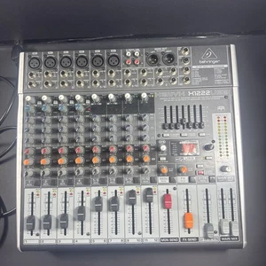 BEHRINGER XENYX X1222USB USB 12 CHANNEL MIXER 24 BIT DUAL ENGINE DSP CLEAN - Picture 1 of 10