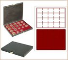Lindner S2491-2722E Carus Bois Tirelire Rouge 20x 50mm Pour etuis numismatiques
