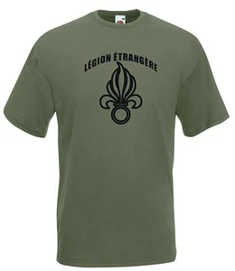 T-Shirt J1825 Écusson Légion Étrangère Faible Visibilité Forces Armées - Photo 1/1