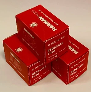 Triple Pack 3x Harman Red 125 35mm Red Scale Colour Negative Film for Prints - Picture 1 of 1