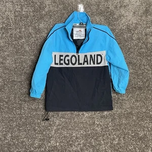 Legoland New York Pullover Windbreaker Jacket Youth Medium Black Blue Unisex - Picture 1 of 17
