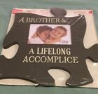 A Brother is a Lifelong Accomplice NEW Brown/Gray 12x12 Wood Puzzle Photo Frame