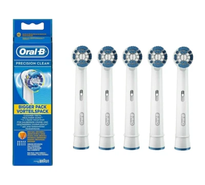 5x Testine di Ricambio Sostitutive Braun Oral-B Precision Clean SPAZZOLINO TESTA