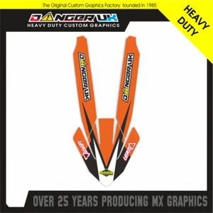 KTM 125 250 300 450 500 SXF 23-25 FRONT MUDGUARD FENDER GRAPHICS DECALS STICKER - Picture 1 of 1