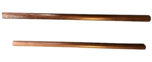 2 Filipino Escrima Kali Arnis Octagonal Black Walnut Hardwood Sticks Set 28" - Picture 1 of 3